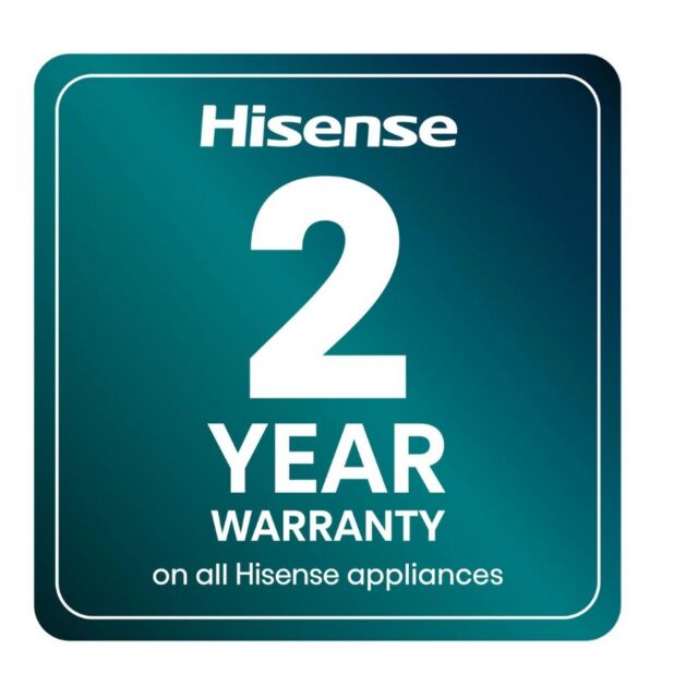 Hisense RB435N4BFE 59.5Cm 60/40 Total No Frost Fridge Freezer - Black