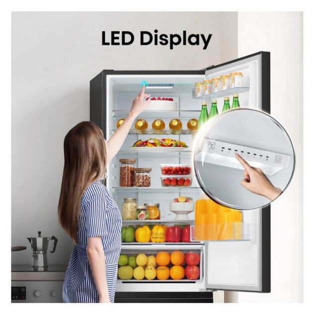 Hisense RB435N4BFE 59.5Cm 60/40 Total No Frost Fridge Freezer - Black