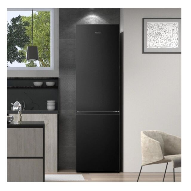 Hisense RB435N4BFE 59.5Cm 60/40 Total No Frost Fridge Freezer - Black