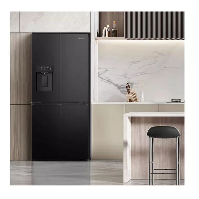 Hisense RQ5P470SYFD Total No Frost American Fridge Freezer - Black