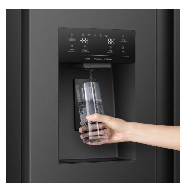 Hisense RS5P528STBE Pureflat Total No Frost American Side By Side - Black