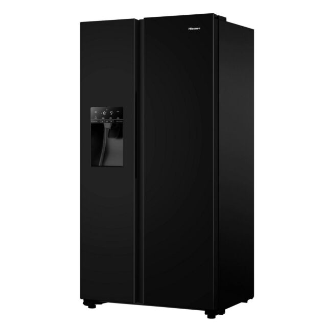 Hisense RS694N4TBE 91Cm Fridge Freezer - Black