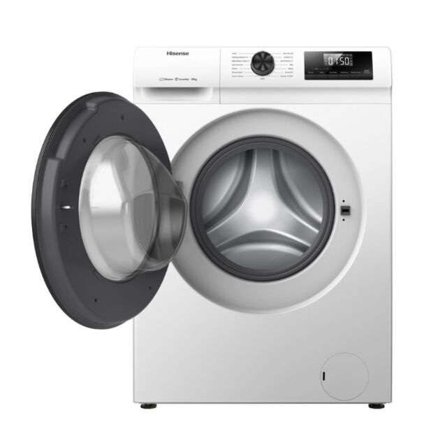 Hisense WF1Q1041BW 10Kg 1400 Spin, Steam Washing Machine - White