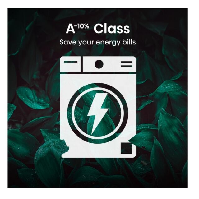 Hisense WF1Q1041BW 10Kg 1400 Spin, Steam Washing Machine - White