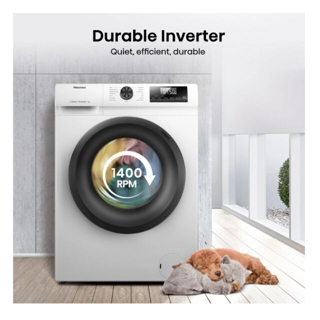 Hisense WF1Q7021BW 7Kg 1200 Spin, Steam Washing Machine - White