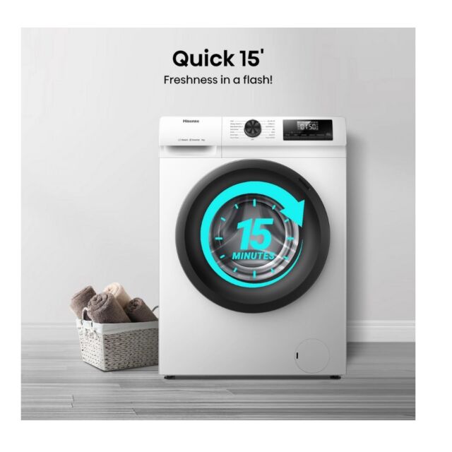 Hisense WF1Q7021BW 7Kg 1200 Spin, Steam Washing Machine - White