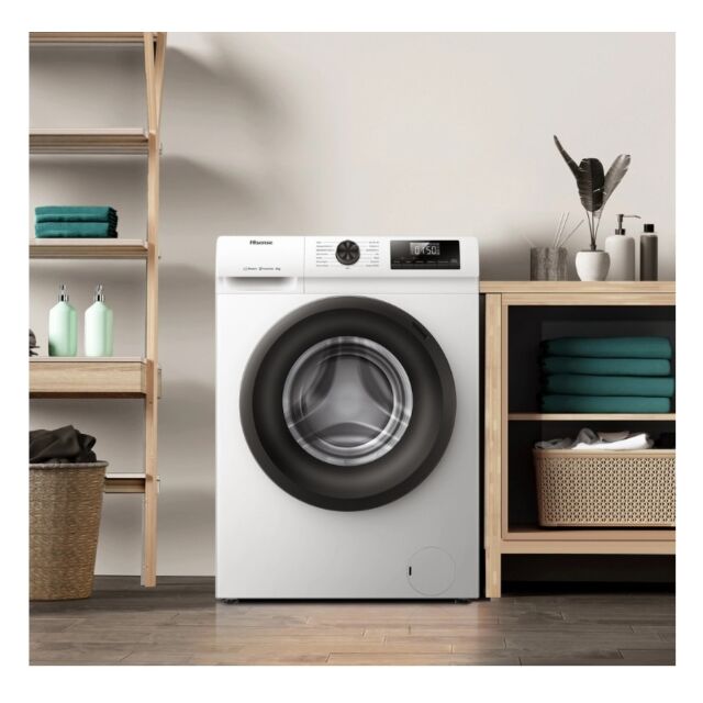 Hisense WF1Q8041BW 8Kg 1400 Spin, Steam Washing Machine - White
