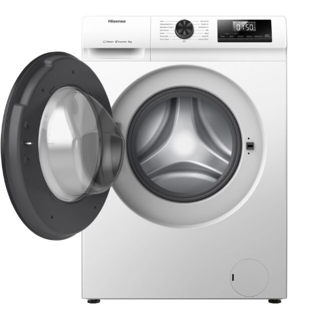 Hisense WF1Q8041BW 8Kg 1400 Spin, Steam Washing Machine - White