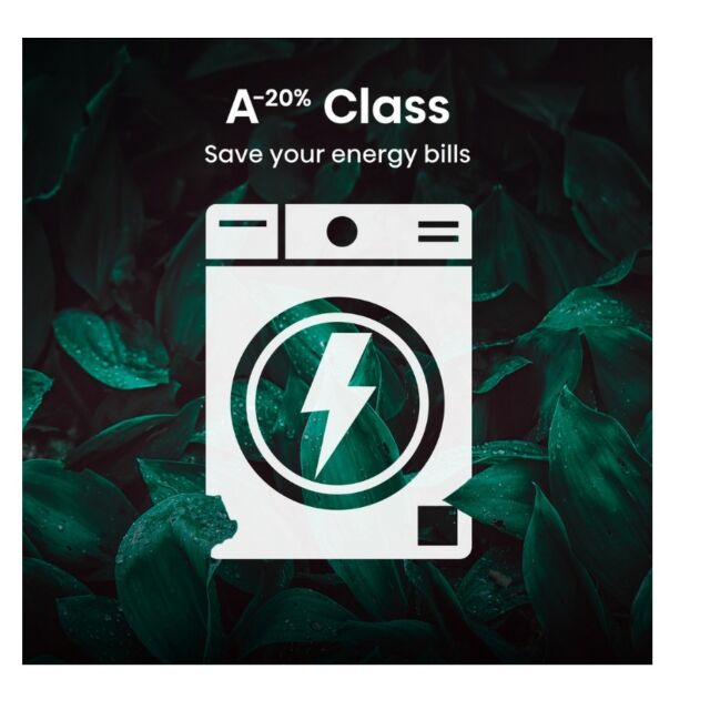 Hisense WF1Q8041BW 8Kg 1400 Spin, Steam Washing Machine - White