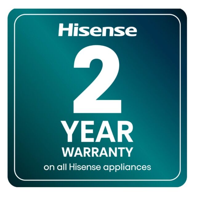 Hisense WF3S1043BB3 10.5Kg 1400 Spin Steam Washing Machine - Black