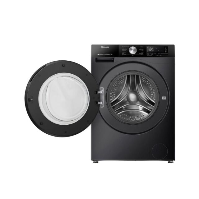 Hisense WF3S8043BB3 8Kg 1400 Spin Washing Machine - Black