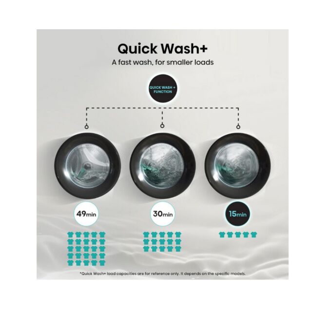 Hisense WF3S8043BB3 8Kg 1400 Spin Washing Machine - Black