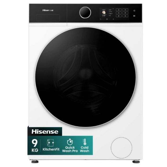 Hisense WF5I9043BWFS 9Kg 1400 Spin Washing Machine - White