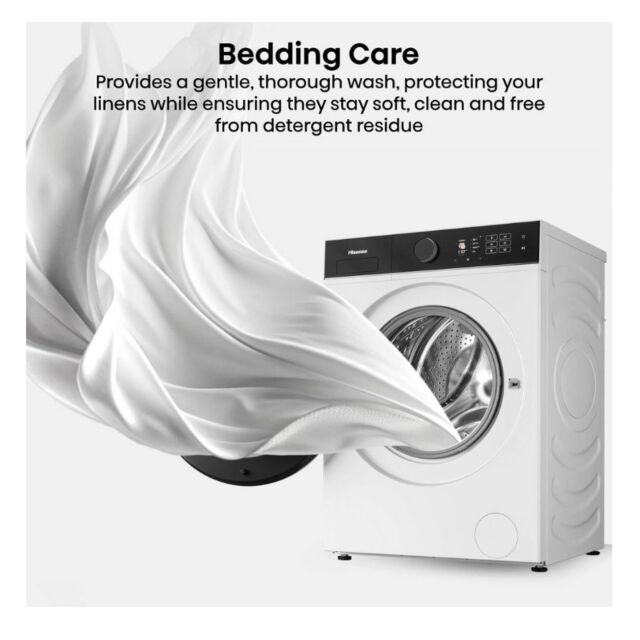 Hisense WF5I9043BWFS 9Kg 1400 Spin Washing Machine - White