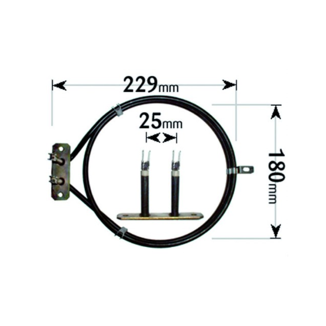 Homark Cooker Fan Oven Element 2 Turn 2000W ELE2033