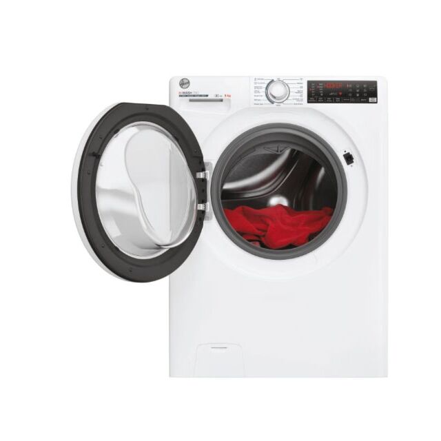 Hoover BH4S69M6DR9J-80 9Kg 1600 Spin Built In Washing Machine - White & Anthracite