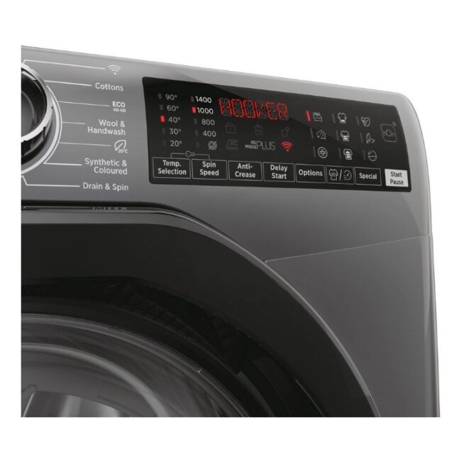 Hoover H3WPS4106TAMBR 10Kg, 1400 Spin Washing Machine - Graphite