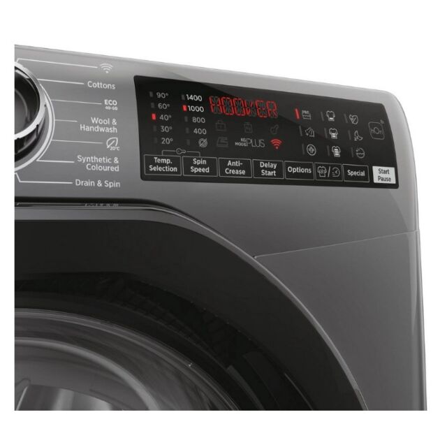 Hoover H3WPS496TAMBR68 9Kg 1400 Spin Washing Machine - Graphite