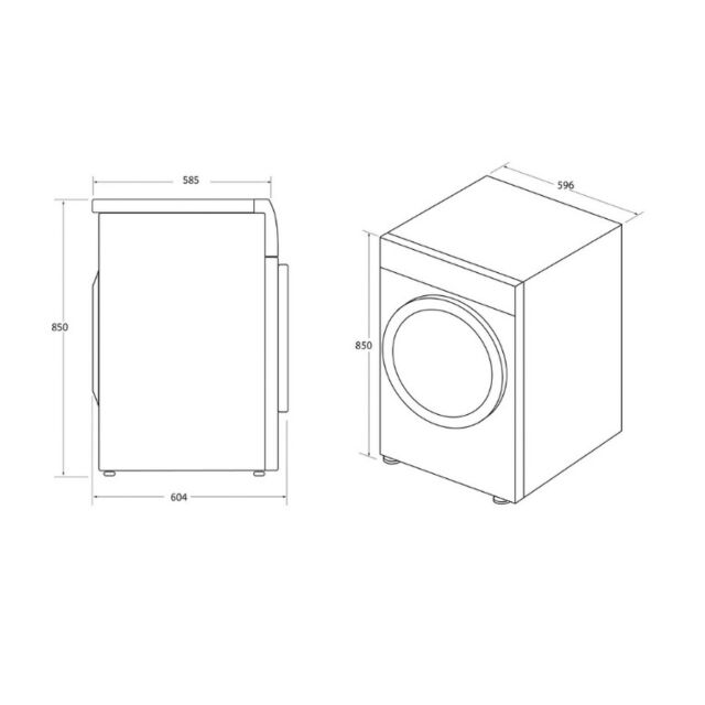 Hoover HRE C10TE-80 10Kg Condenser Tumble Dryer - White