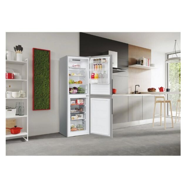 Hoover HVT3CLECKIHS-1 54.5Cm 50/50 Low Frost Fridge Freezer - Silver