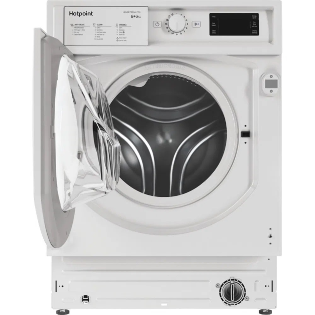 Hotpoint BIWDHG861485 Biwdhg861485 8Kg/6Kg 1400 Spin Integrated Washer Dryer - White