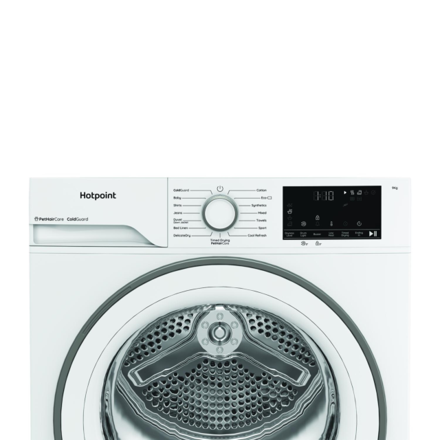 Hotpoint CHD93MWWUK 9Kg Heat Pump Tumble Dryer With Pethaircare - White