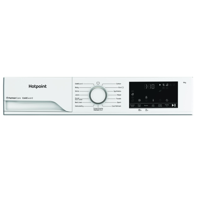 Hotpoint CHD93MWWUK 9Kg Heat Pump Tumble Dryer With Pethaircare - White