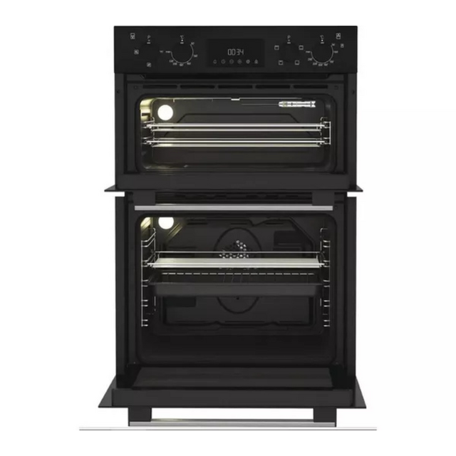 Hotpoint DIH 10D B Built In Electric Double Oven - Black