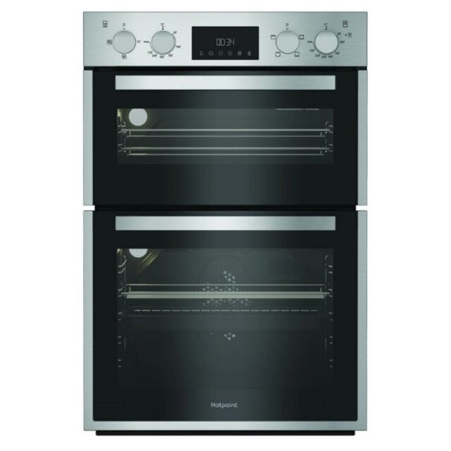 Hotpoint DIH10DIX 59.4Cm Built In Electric Double Oven - Silver