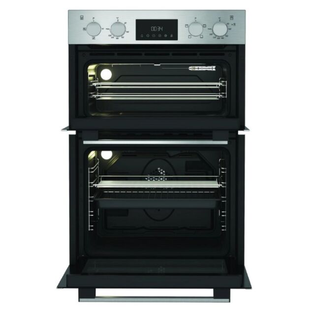 Hotpoint DIH10DIX 59.4Cm Built In Electric Double Oven - Silver