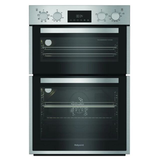 Hotpoint DIH82DIX Dih82dix 59.4Cm Built In Electric Double Oven - Stainless Steel