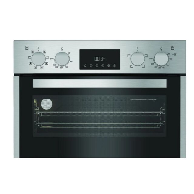 Hotpoint DIH82DIX Dih82dix 59.4Cm Built In Electric Double Oven - Stainless Steel