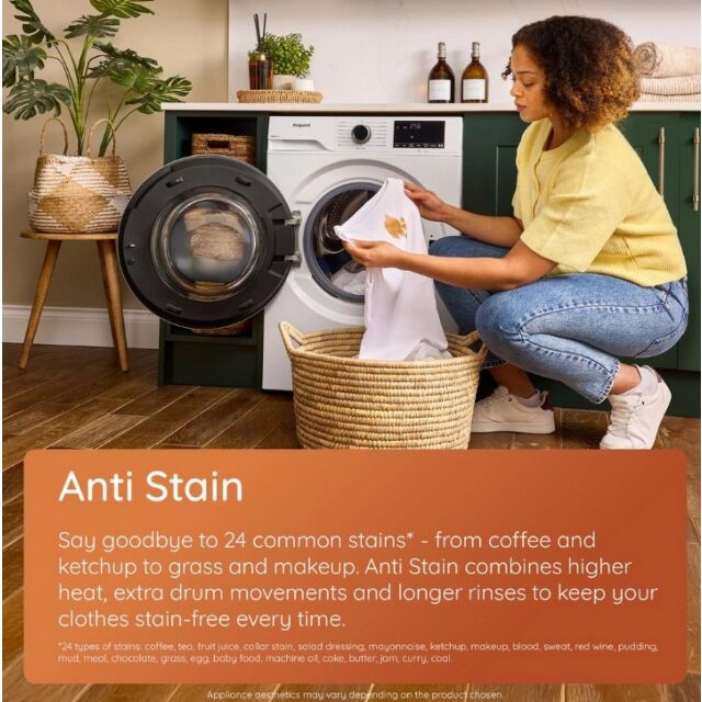 Hotpoint H101BANTIST Ain Uk 10Kg 1400 Spin Washing Machine - Black