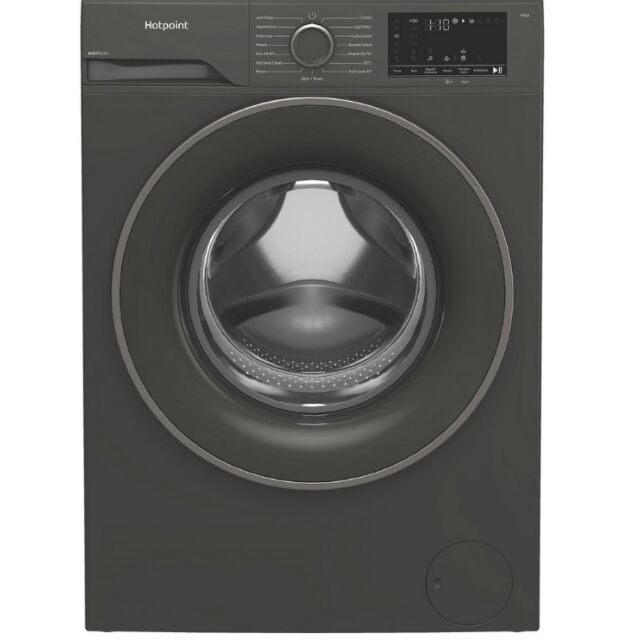 Hotpoint H101GANTISTAIN 10Kg 1400 Spin Washing Machine With Pethaircare - Graphite
