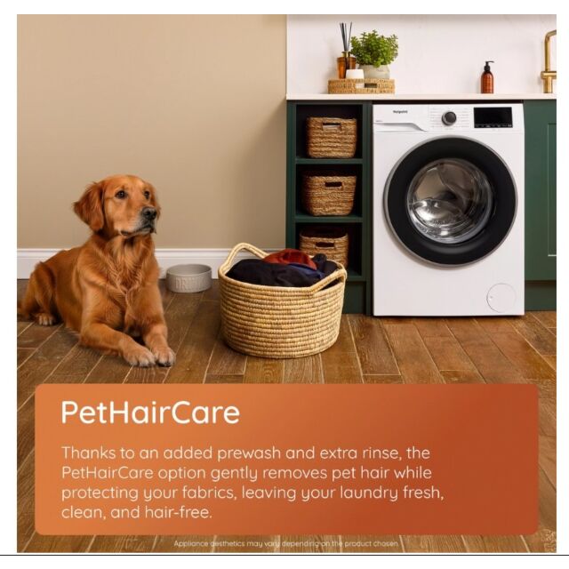 Hotpoint H101GANTISTAIN 10Kg 1400 Spin Washing Machine With Pethaircare - Graphite