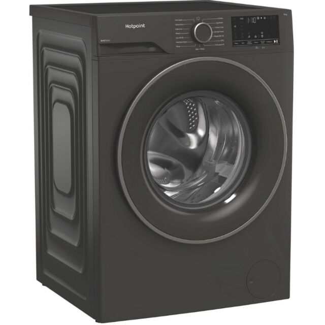 Hotpoint H101GANTISTAIN 10Kg 1400 Spin Washing Machine With Pethaircare - Graphite