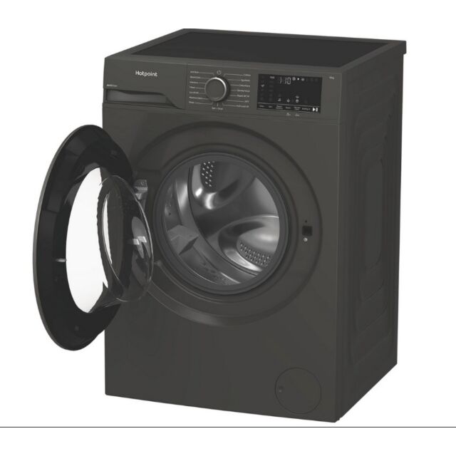 Hotpoint H101GANTISTAIN 10Kg 1400 Spin Washing Machine With Pethaircare - Graphite