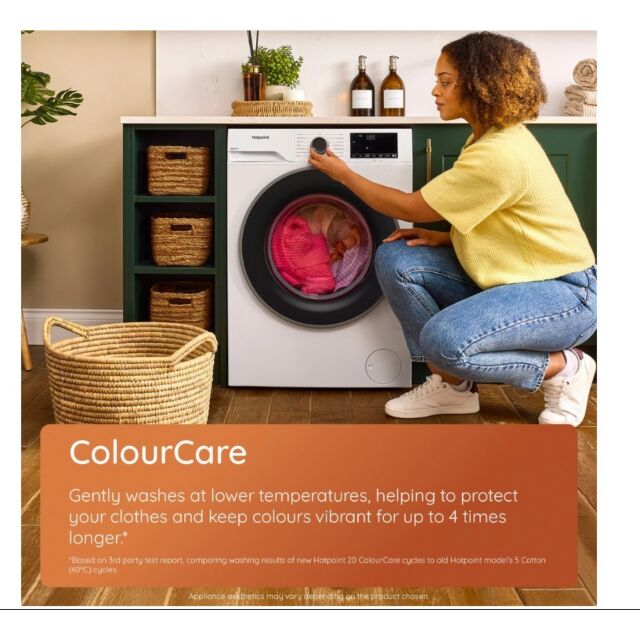 Hotpoint H101GANTISTAIN 10Kg 1400 Spin Washing Machine With Pethaircare - Graphite