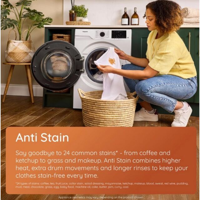 Hotpoint Hbd8680gantistainuk 8Kg 1400 Spin Washing Machine - Graphite