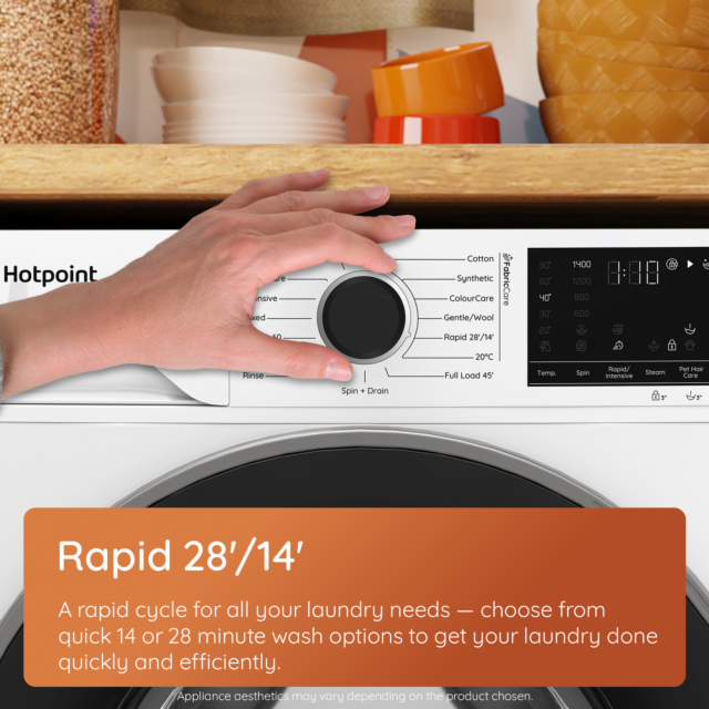 Hotpoint HBWH 93 CARE UK 9Kg 1400 Spin Washing Machine White