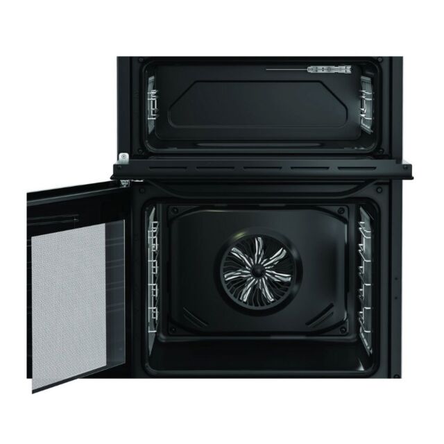 Hotpoint HDE6VDC2B1 60Cm Double Oven Electric Cooker With Ceramic Hob - Black