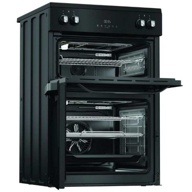 Hotpoint HDME6VDC2AB 60Cm Double Oven Electric Cooker With Ceramic Hob - Black