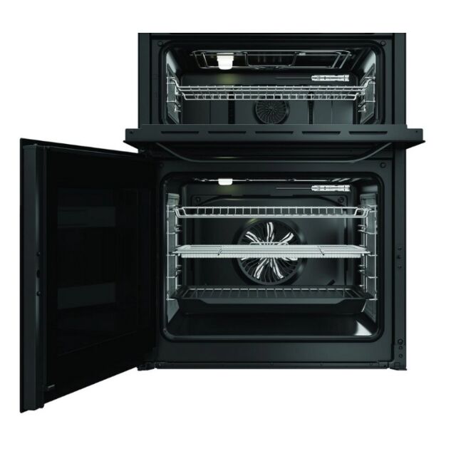 Hotpoint HDME6VDC2AB 60Cm Double Oven Electric Cooker With Ceramic Hob - Black