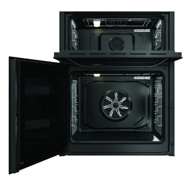 Hotpoint HDME6VDC2AB 60Cm Double Oven Electric Cooker With Ceramic Hob - Black