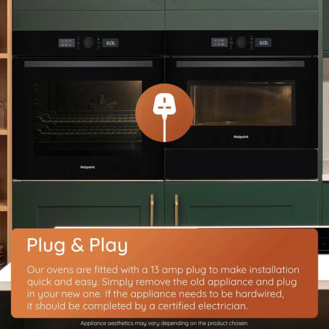 Hotpoint HOI4S8PM0BUK 60Cm Built-In Single Pyrolytic Oven With Active Multiflow And Air Fry