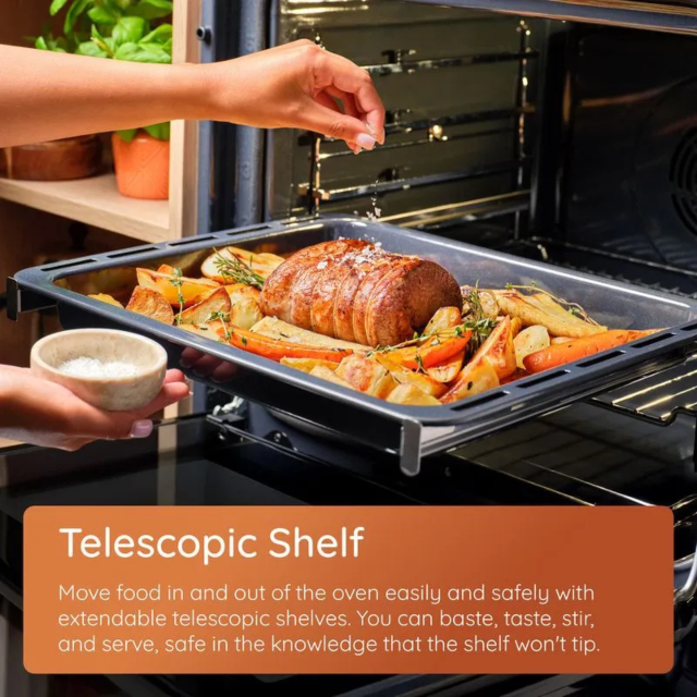 Hotpoint HOI68PT1SBUK 60Cm Built-In Single Pyrolytic Oven With Active Multiflow And Air Fry