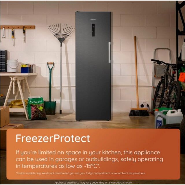 Hotpoint HPK26413XR6UKE Hpk26413xr6uke 59.5Cm 70/30 Fridge Freezer - Black Steel