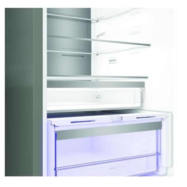 Hotpoint HPK26413XR6UKE Hpk26413xr6uke 59.5Cm 70/30 Fridge Freezer - Black Steel