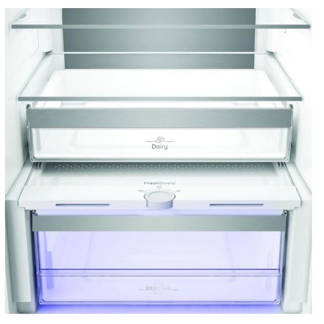 Hotpoint HPK26413XR6UKE Hpk26413xr6uke 59.5Cm 70/30 Fridge Freezer - Black Steel
