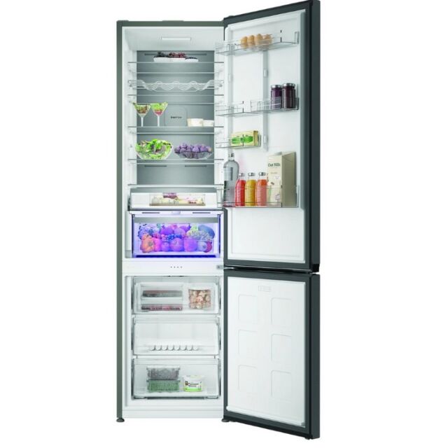 Hotpoint HPK26413XR6UKE Hpk26413xr6uke 59.5Cm 70/30 Fridge Freezer - Black Steel
